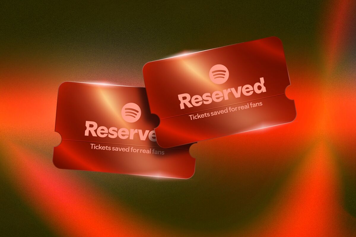 Music: Spotify introduces a solution for concert ticket scarcity by reserving two seats for top fans at events.