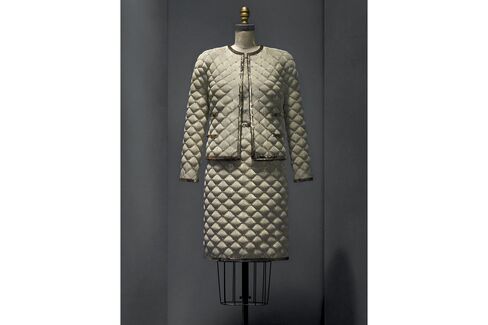 An ensemble by Karl Lagerfeld for Chanel's Autumn/Winter 2015–16 haute couture line.