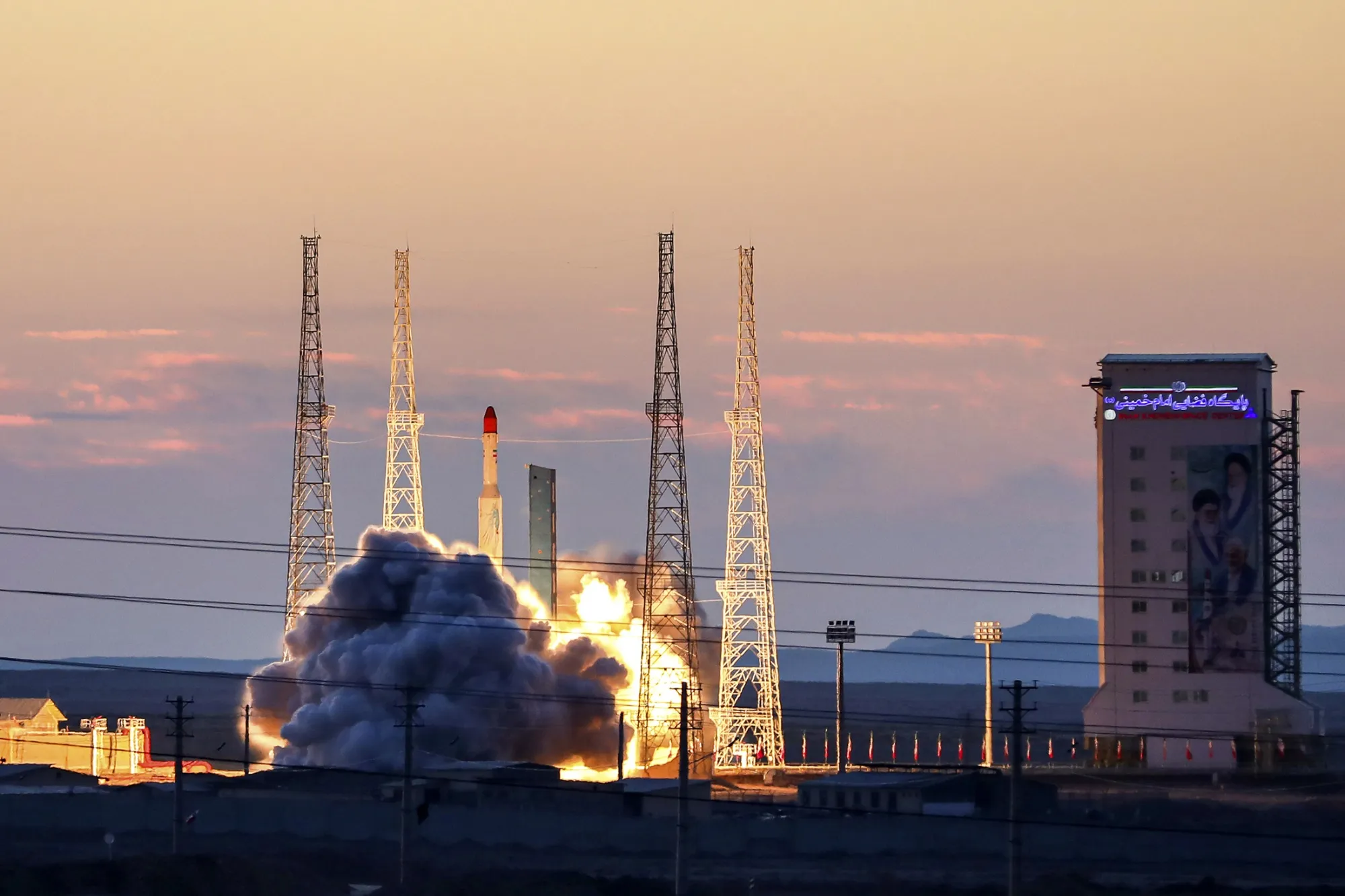 In this photo released by the Iranian Defense Ministry on Dec. 6, 2024, the Simorgh, or "Phoenix," rocket is launched at Iran's Imam Khomeini spaceport in rural Semnan province.