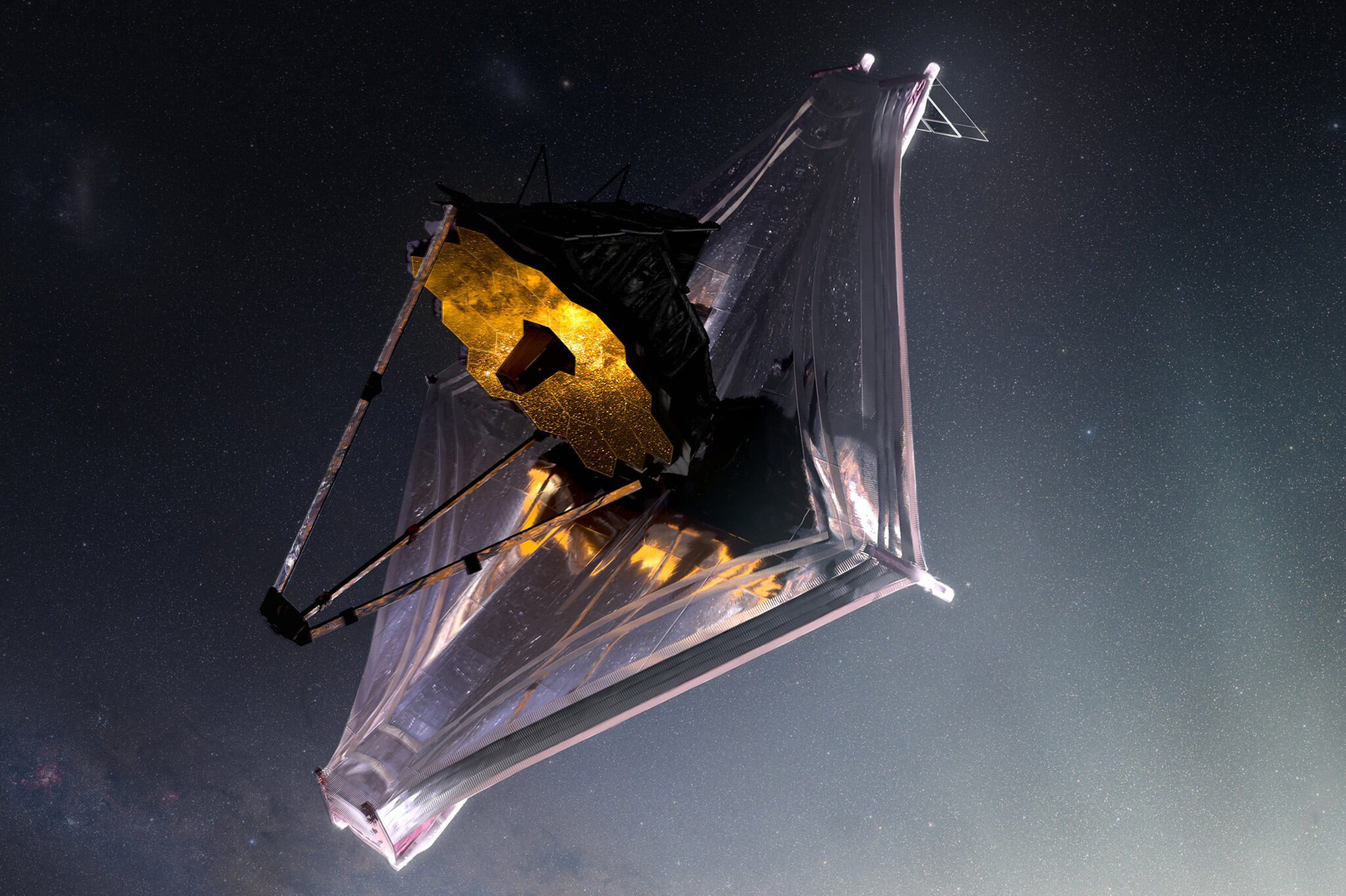 Space Telescope Golden Eye Opens: Last Major Hurdle