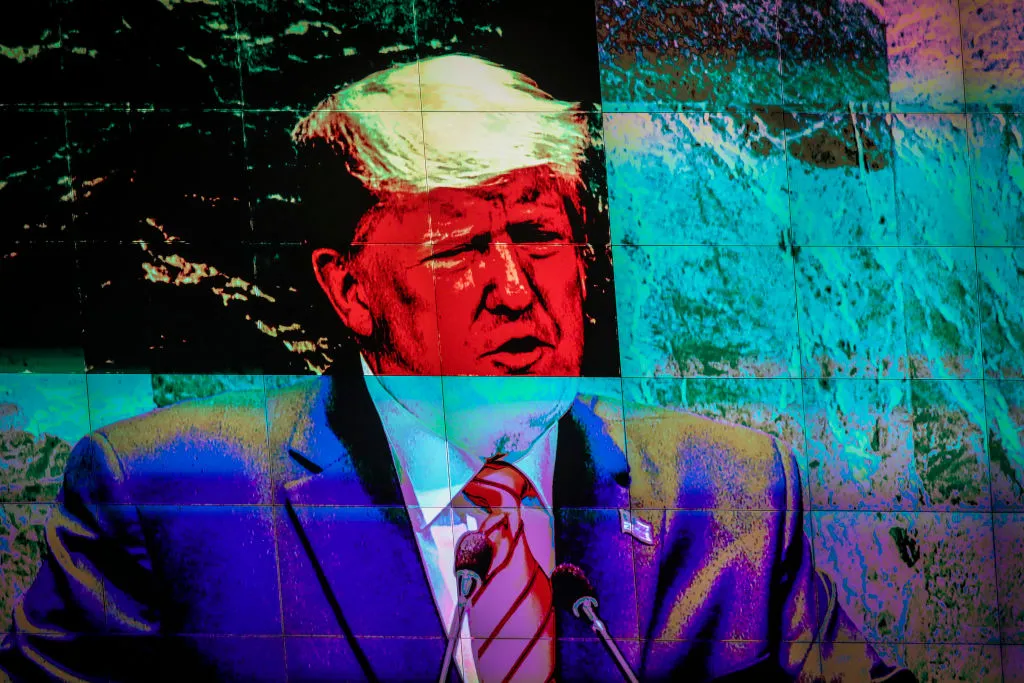 Trump addressing the UN.&nbsp;