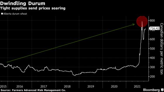 Your Bowl of Pasta Is Getting More Expensive as Drought Zaps Wheat Fields