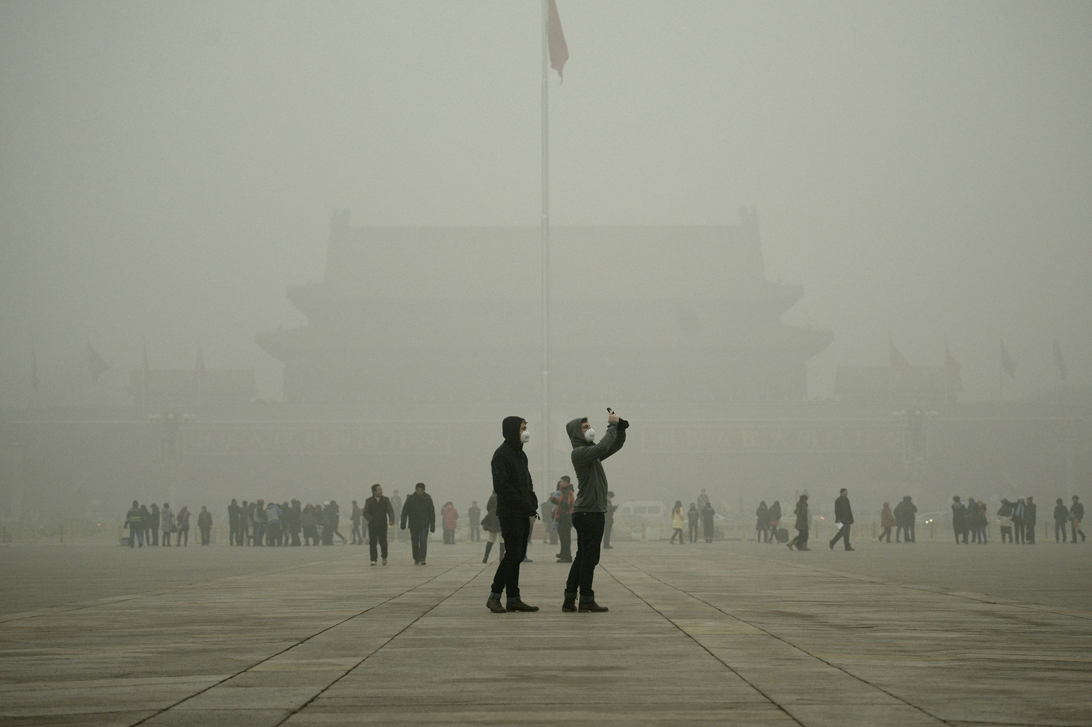 Beijing smog on Dec. 1, 2015.
