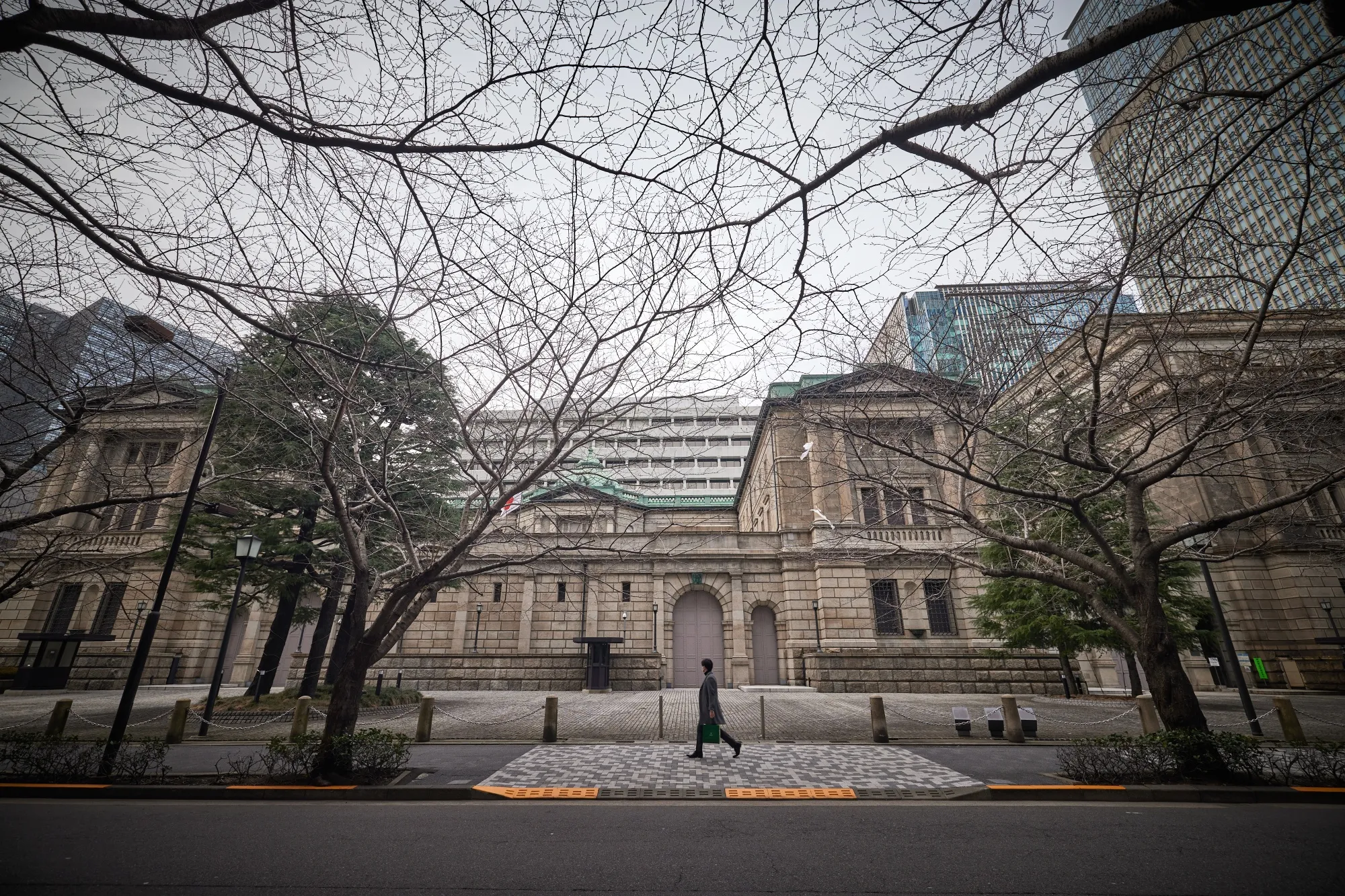 The Bank of Japan (BOJ) headquarters in Tokyo.