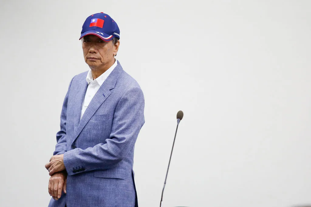 Gou at KMT headquarters.