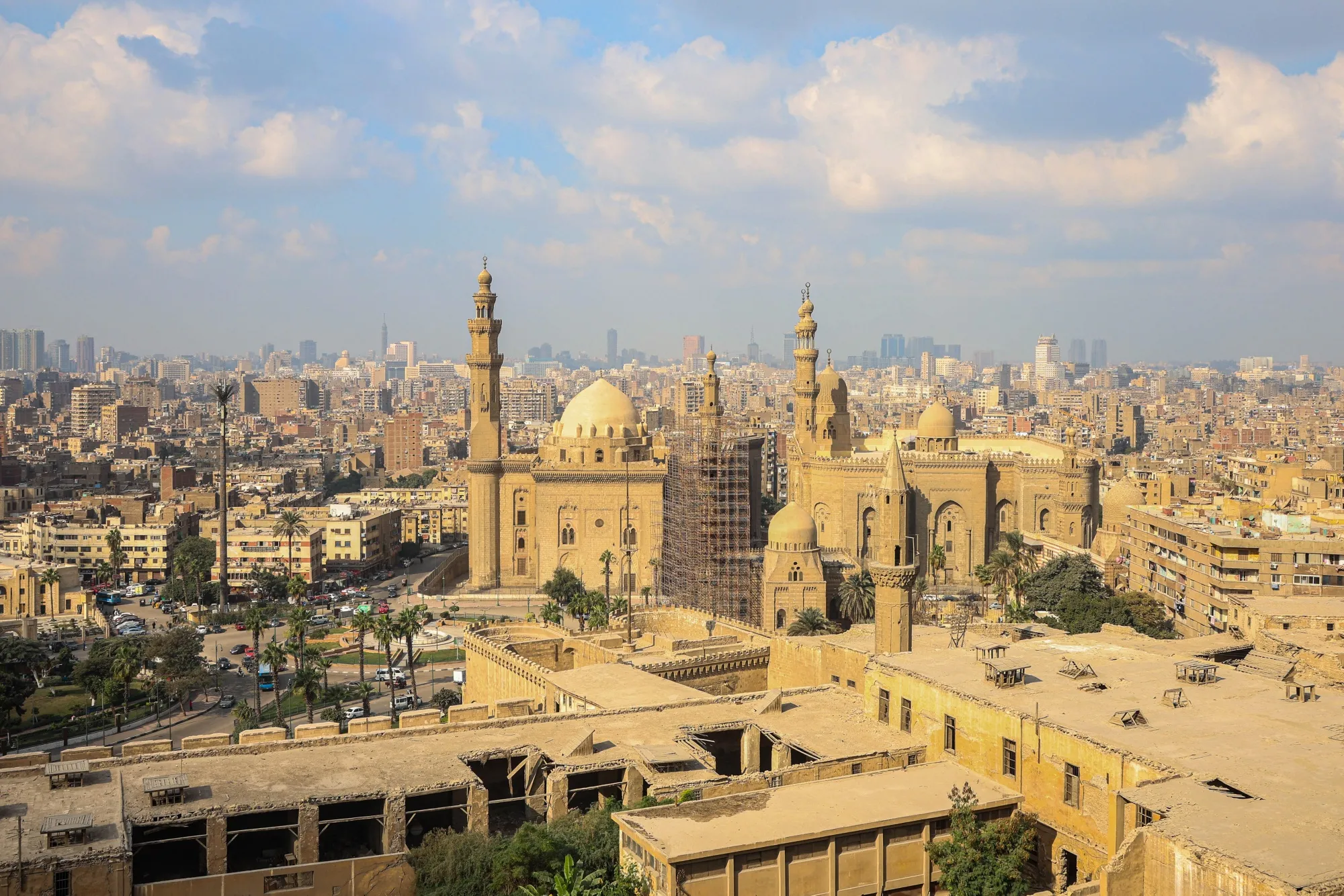 Residential and commercial buildings in Cairo, Egypt.