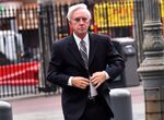 Walters arrives at federal court in New York, on April 6.
