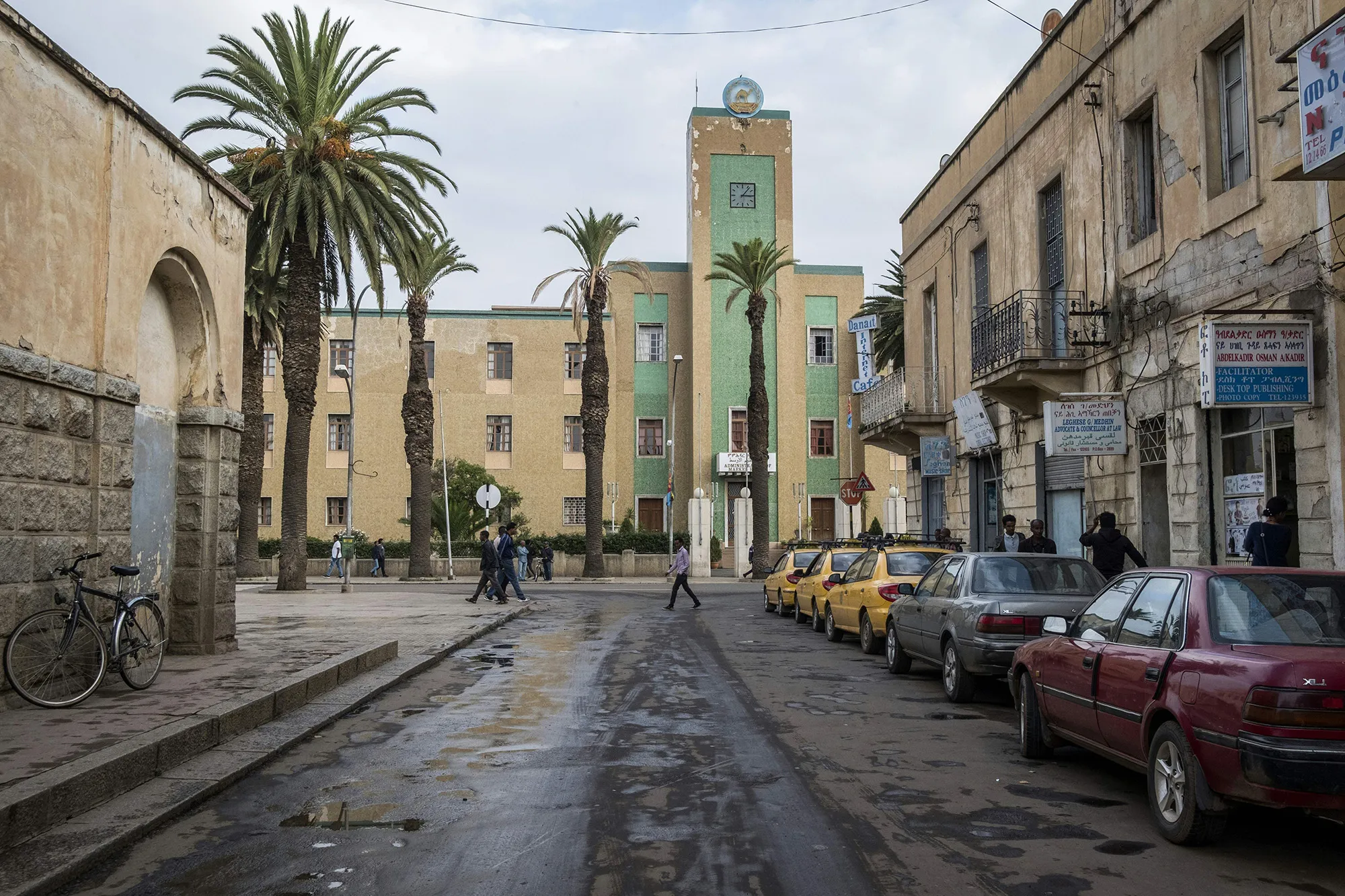 People walk in the streets of&nbsp;Asmara, Eritrea.&nbsp;