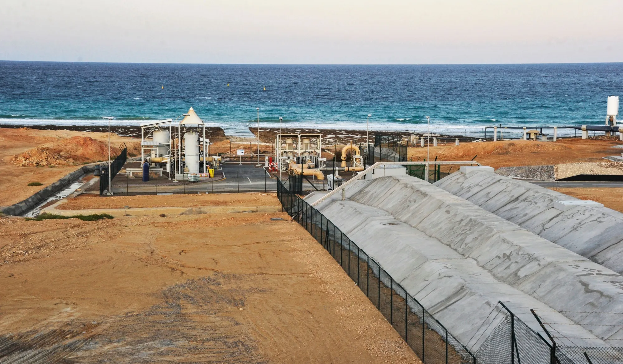 A desalination plant in Sur, Oman.