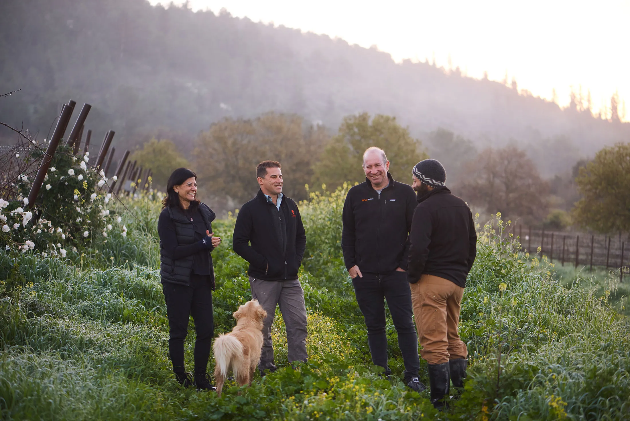 Wurtman (second from right) with Bat Shlomo’s management team.
