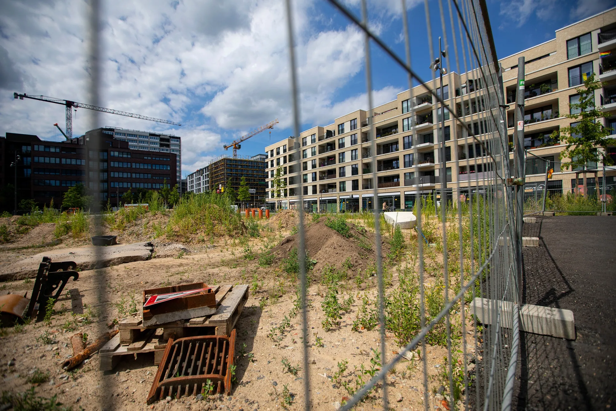 Baustelle in Berlin.