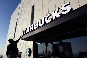 Starbucks With A View of North Korean Village