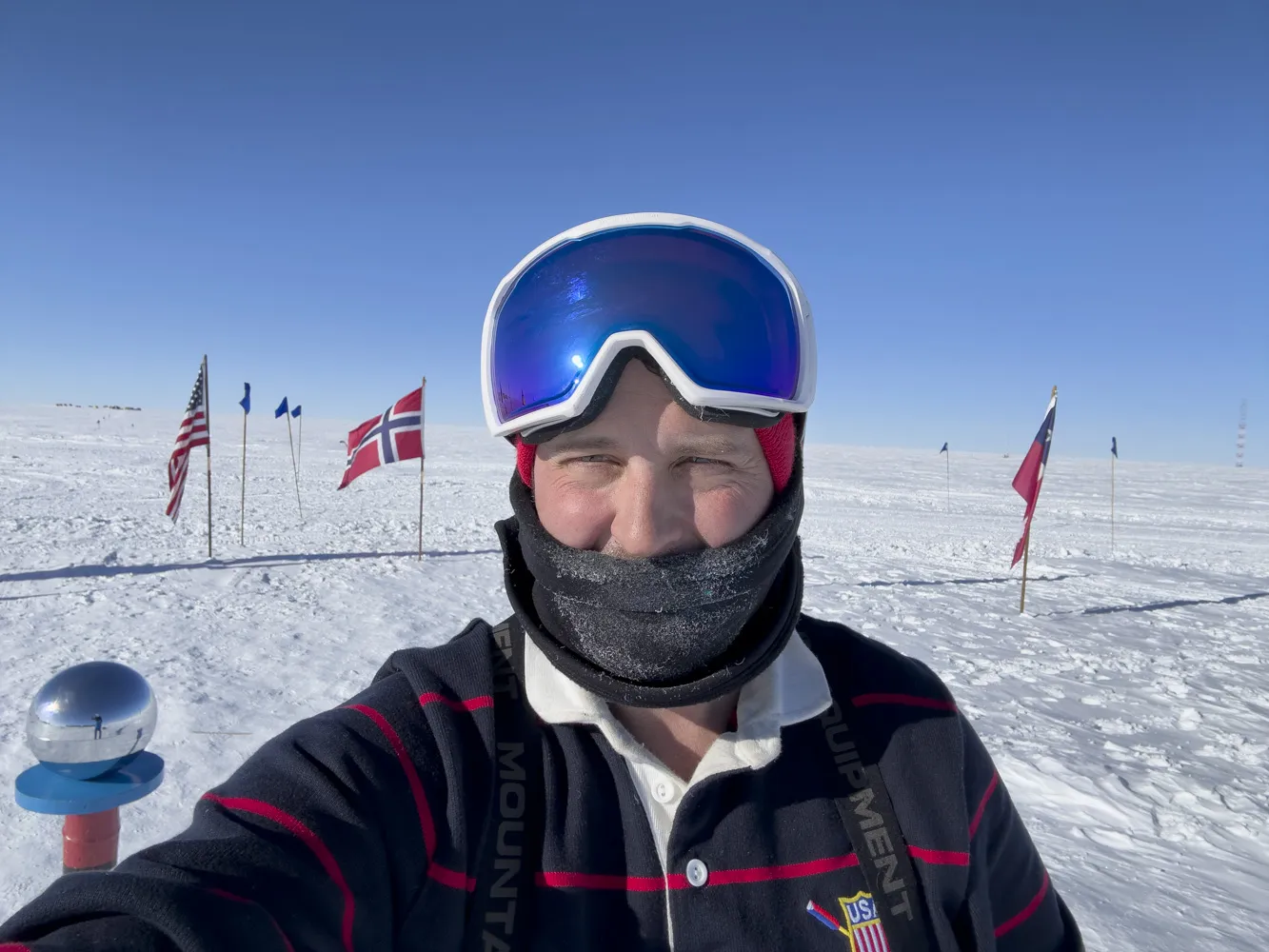 Jack Carlson at the South Pole