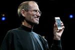 Steve Jobs introduces the iPhone 4 in San Francisco on June 7, 2010