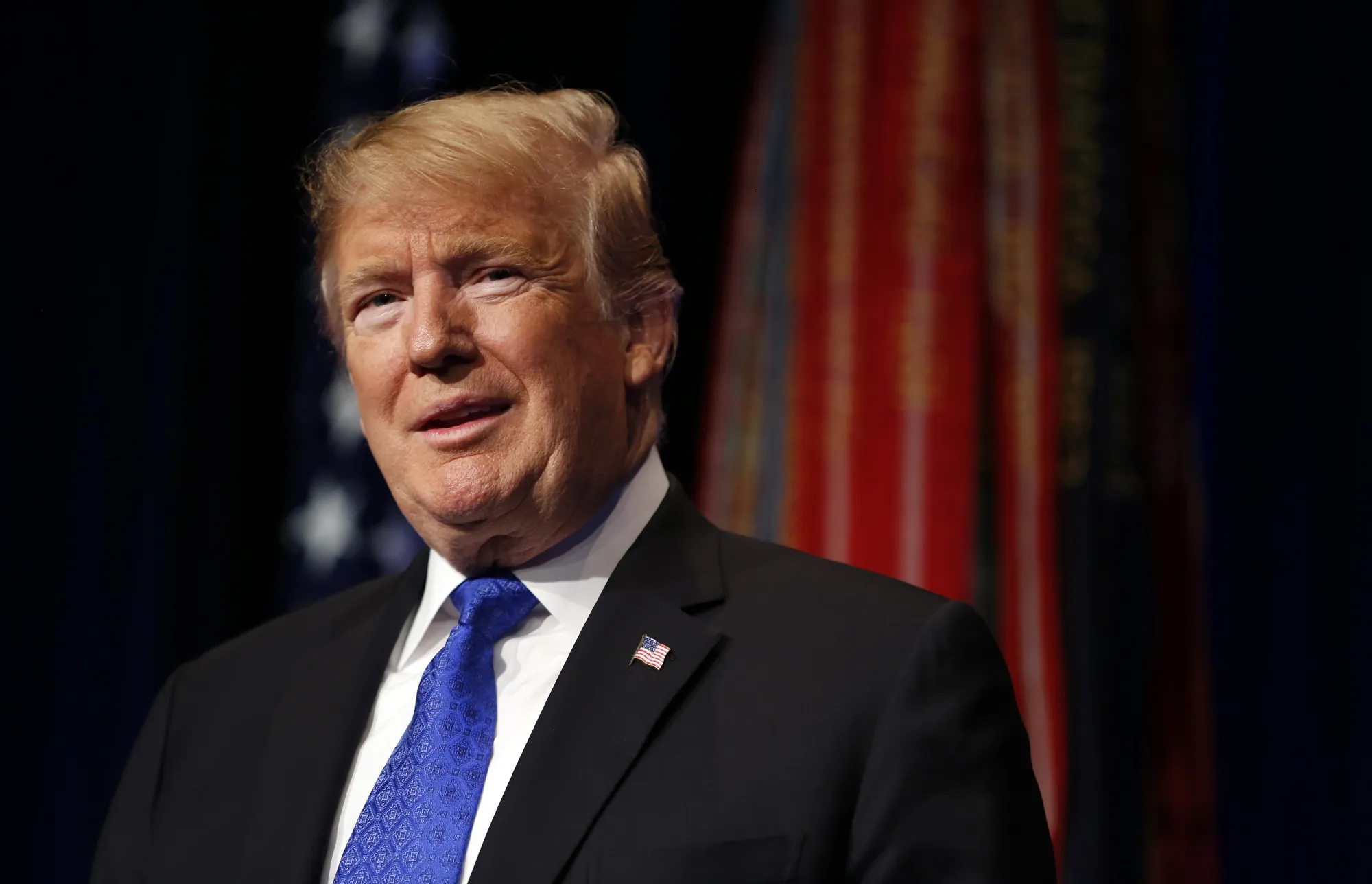 President Donald Trump&nbsp;on Jan. 17.&nbsp;