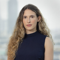 Stylized headshot in Bloomberg office of Lara Williams