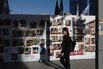 Israeli hostages posted on a wall in Tel Aviv, on Dec.&nbsp;17.&nbsp;