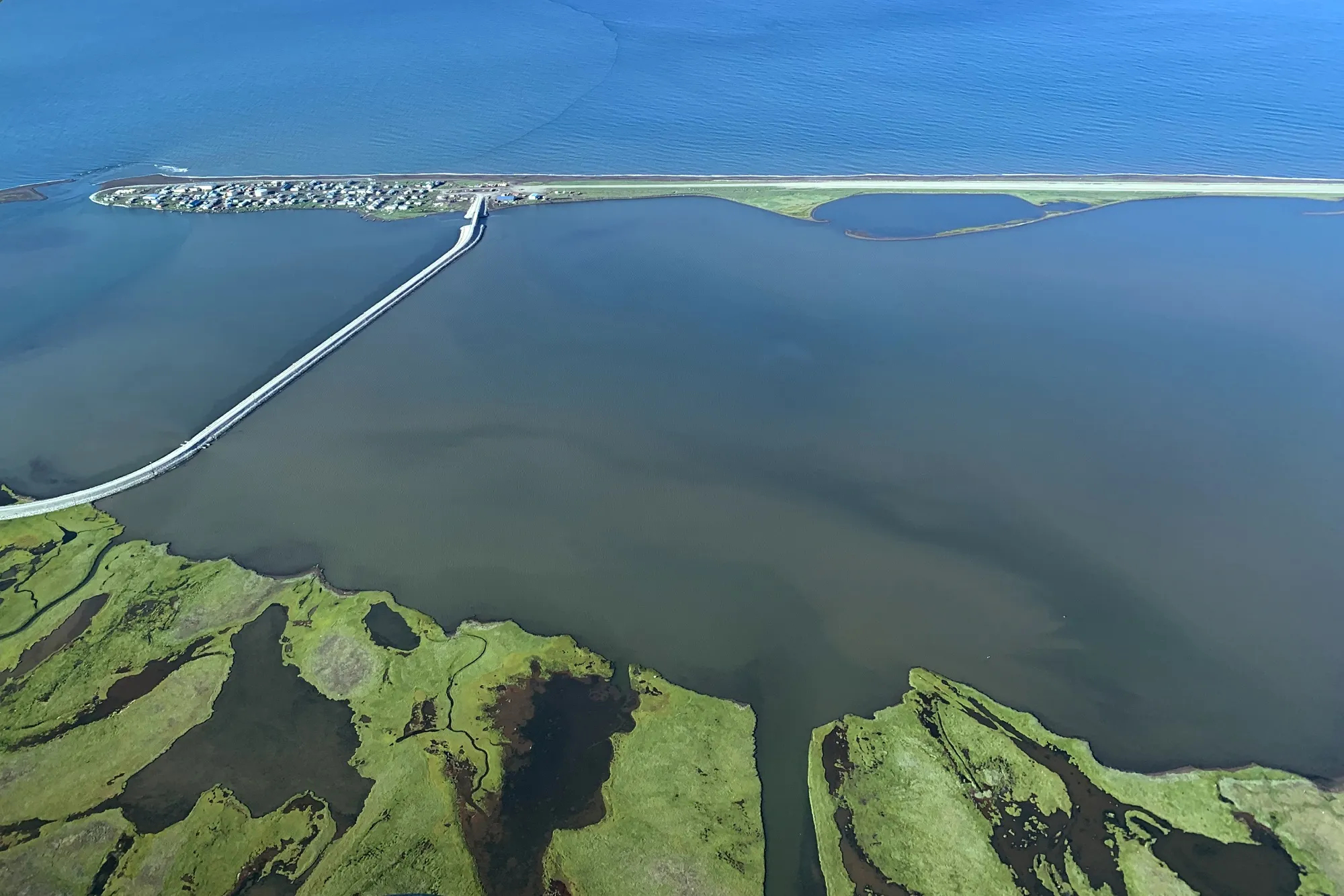 The island community of Kivalina, viewed as among the most indefensible places in the US from the consequences of global warming.