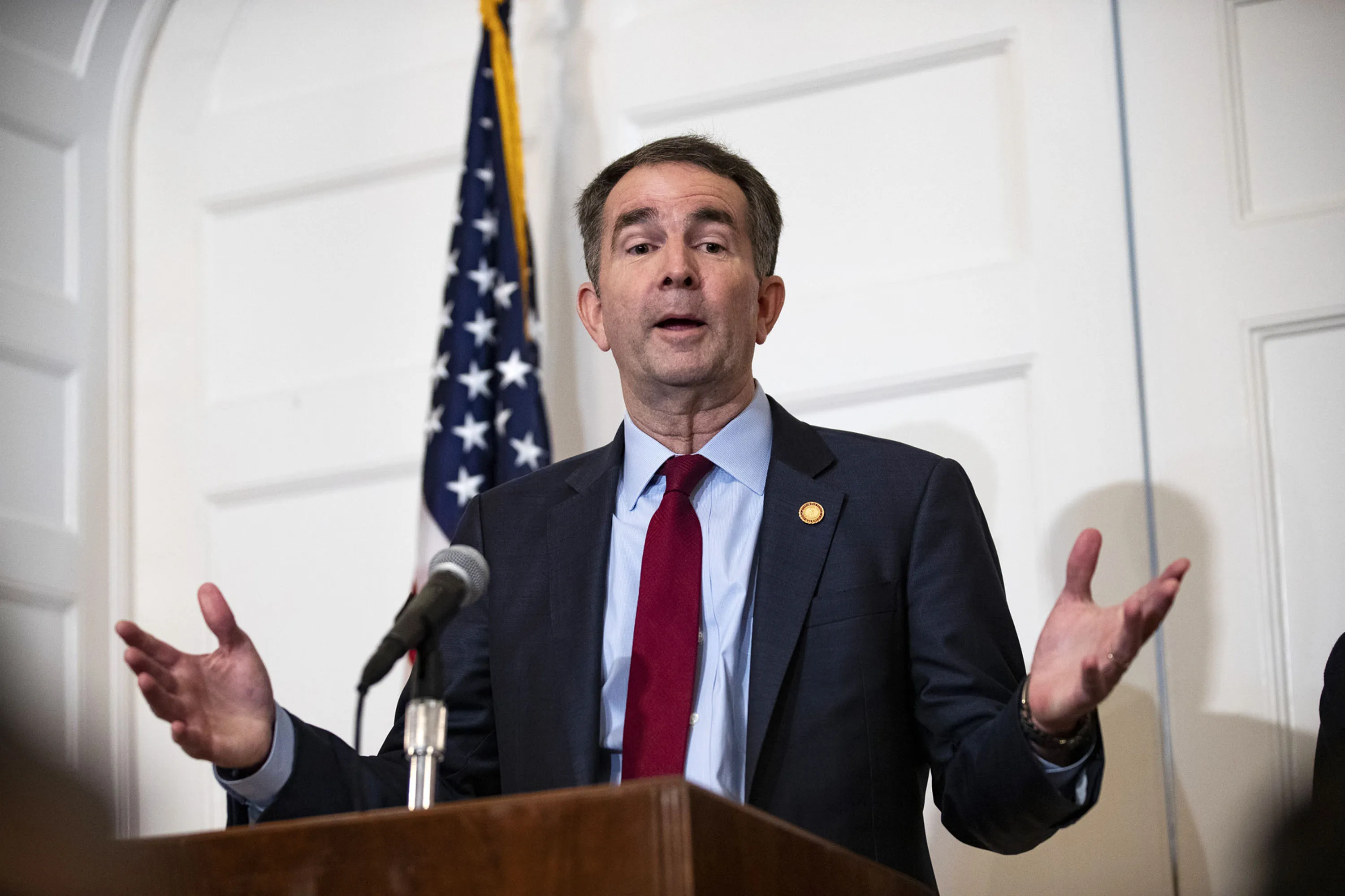 Ralph Northam at the Governor’s mansion on Feb. 2.