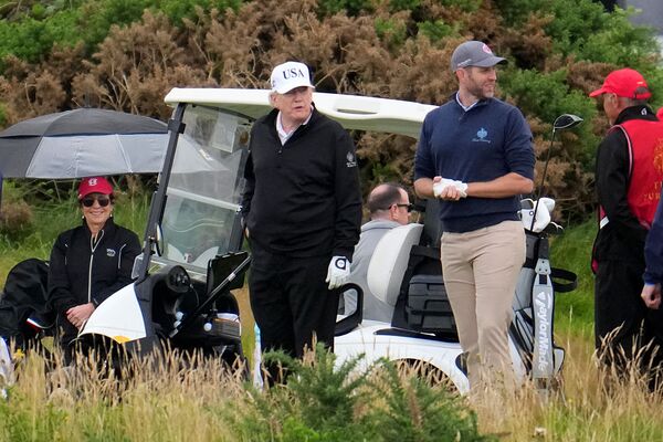 U.S. President Donald Trump Visits Scotland For Golfing Getaway