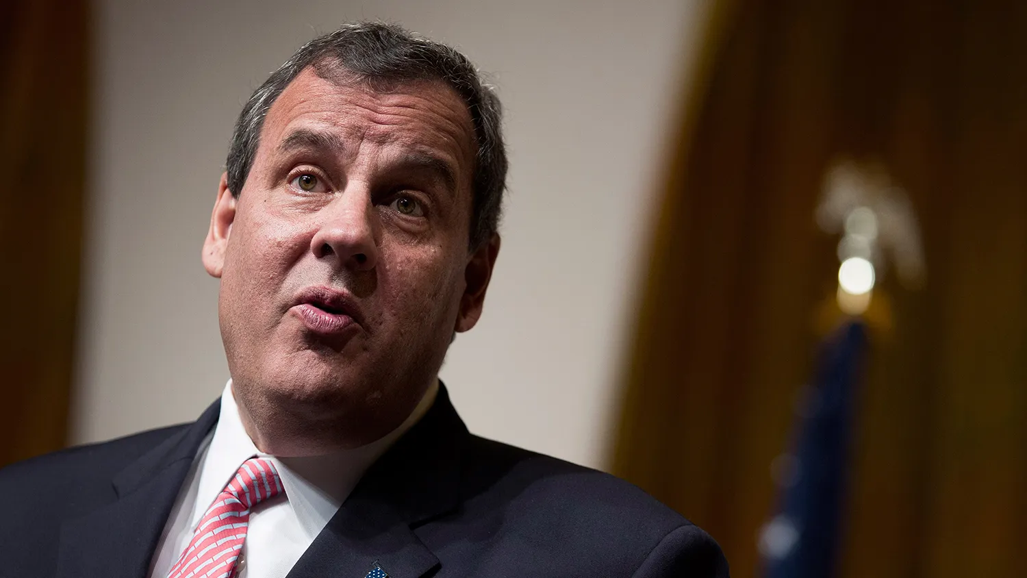 Chris Christie, governor of New Jersey, speaks during the Faith and Freedom Coalition's "Road to Majority" conference in Washington, D.C., U.S., on Friday, June 19, 2015.
