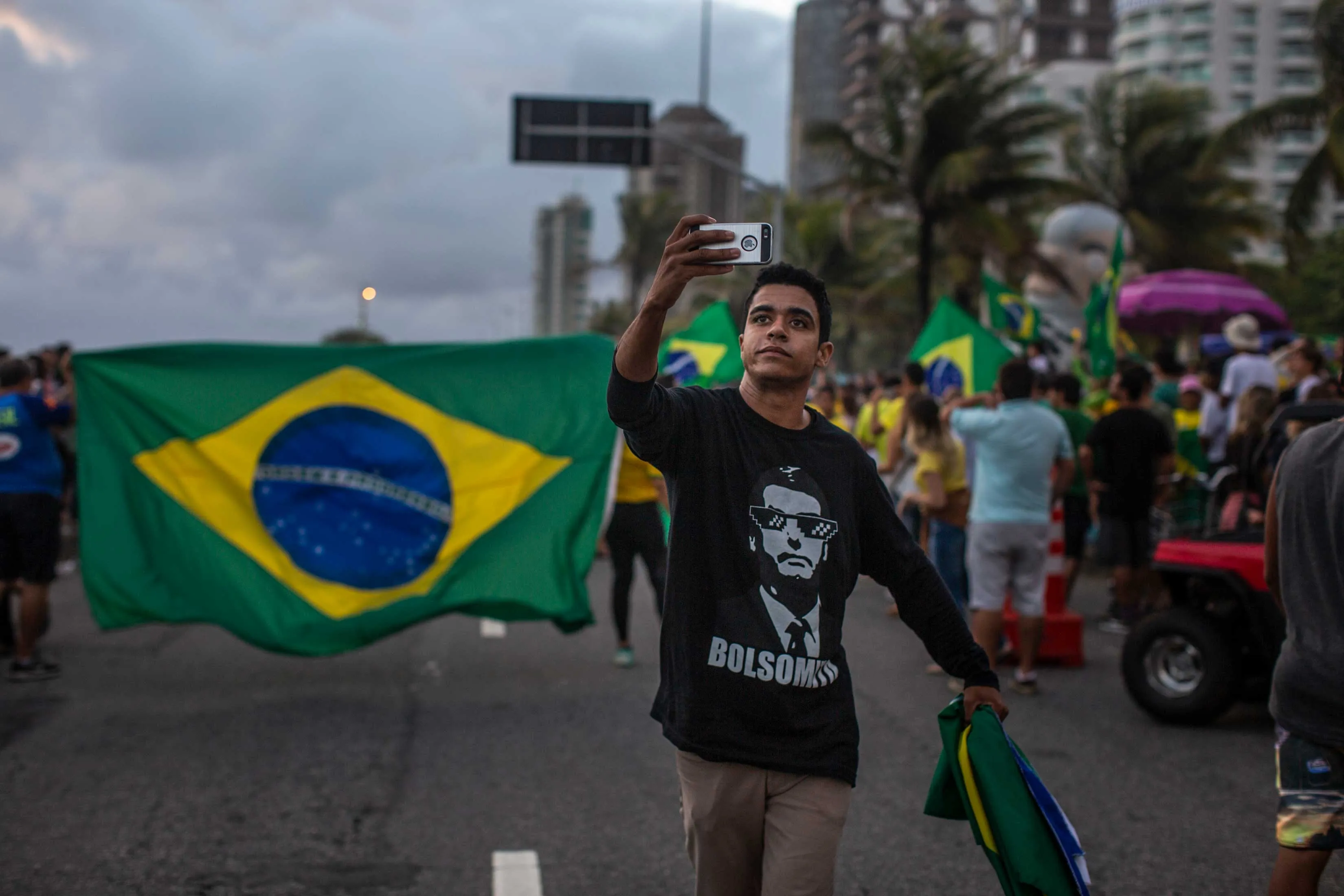 Recording the revelry after the runoff in Brazil’s presidential election.