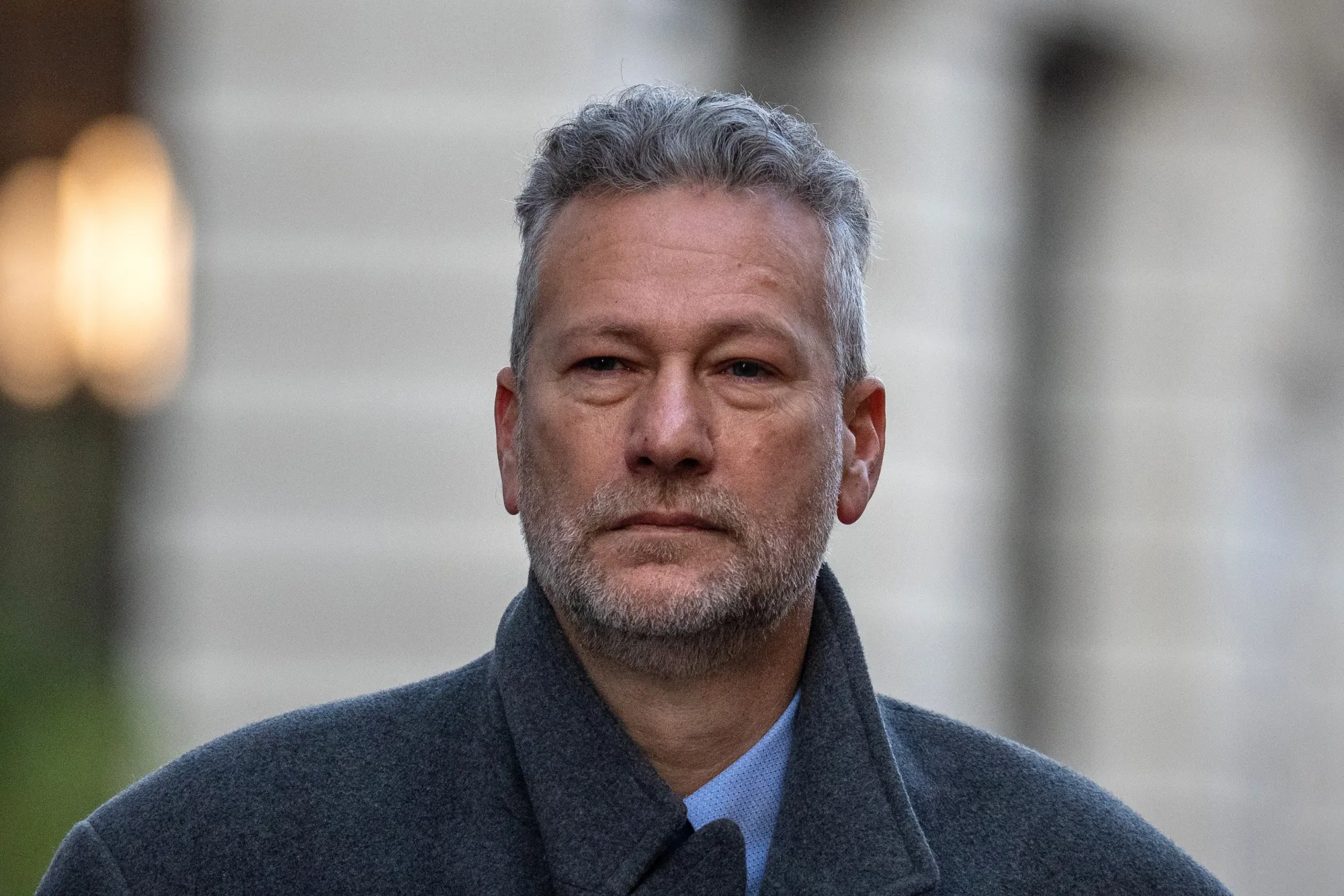 Reform UK’s former leader in Wales Nathan Gill arrives at the Old Bailey in London, on Nov. 21.