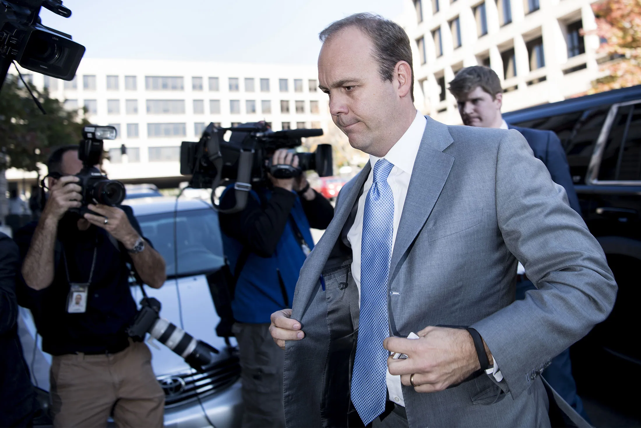 Rick Gates, former Trump campaign advisor, arrives at court on Nov. 2,&nbsp;in Washington, D.C.&nbsp;