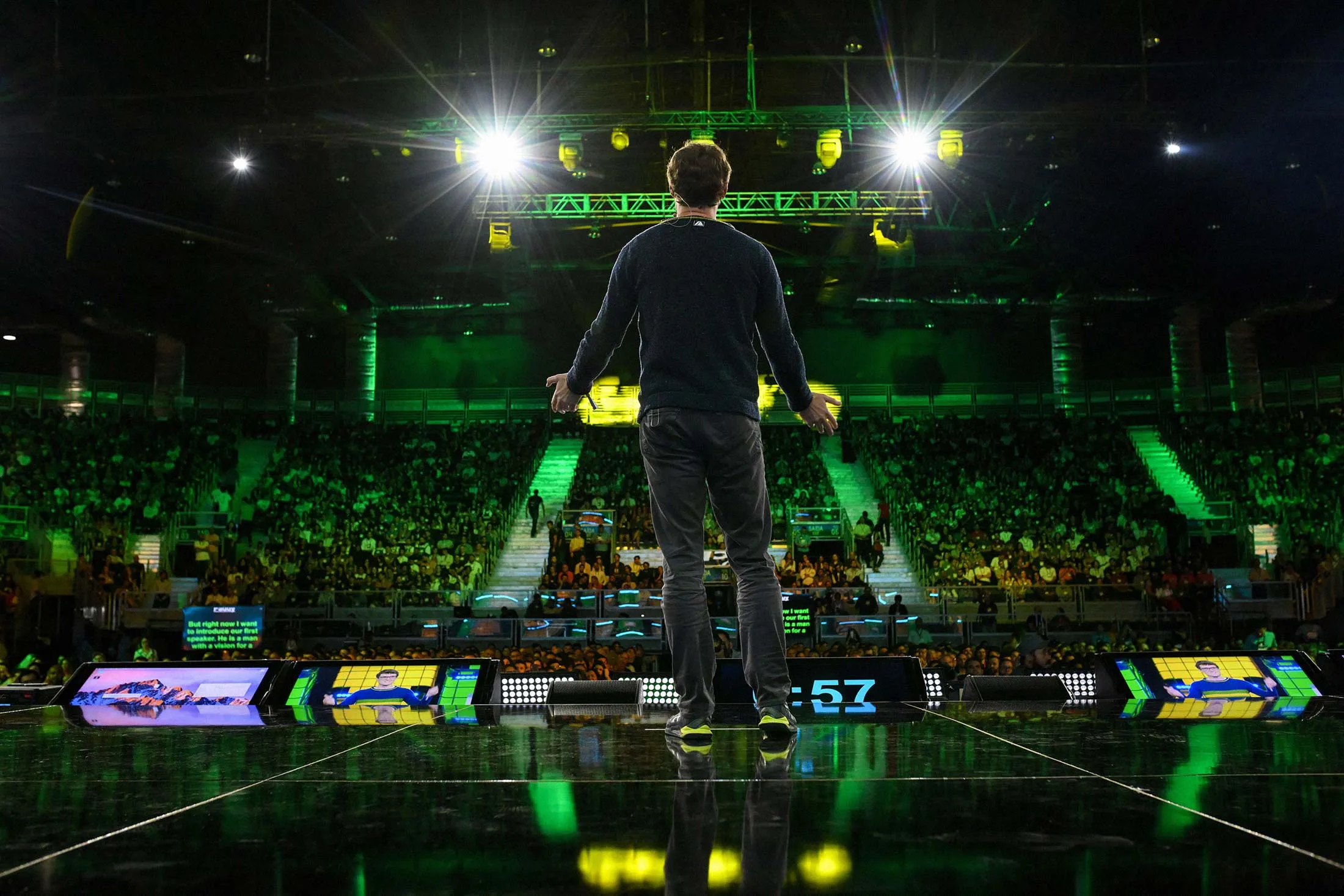 Paddy Cosgrave onstage at Web Summit Rio in 2023.