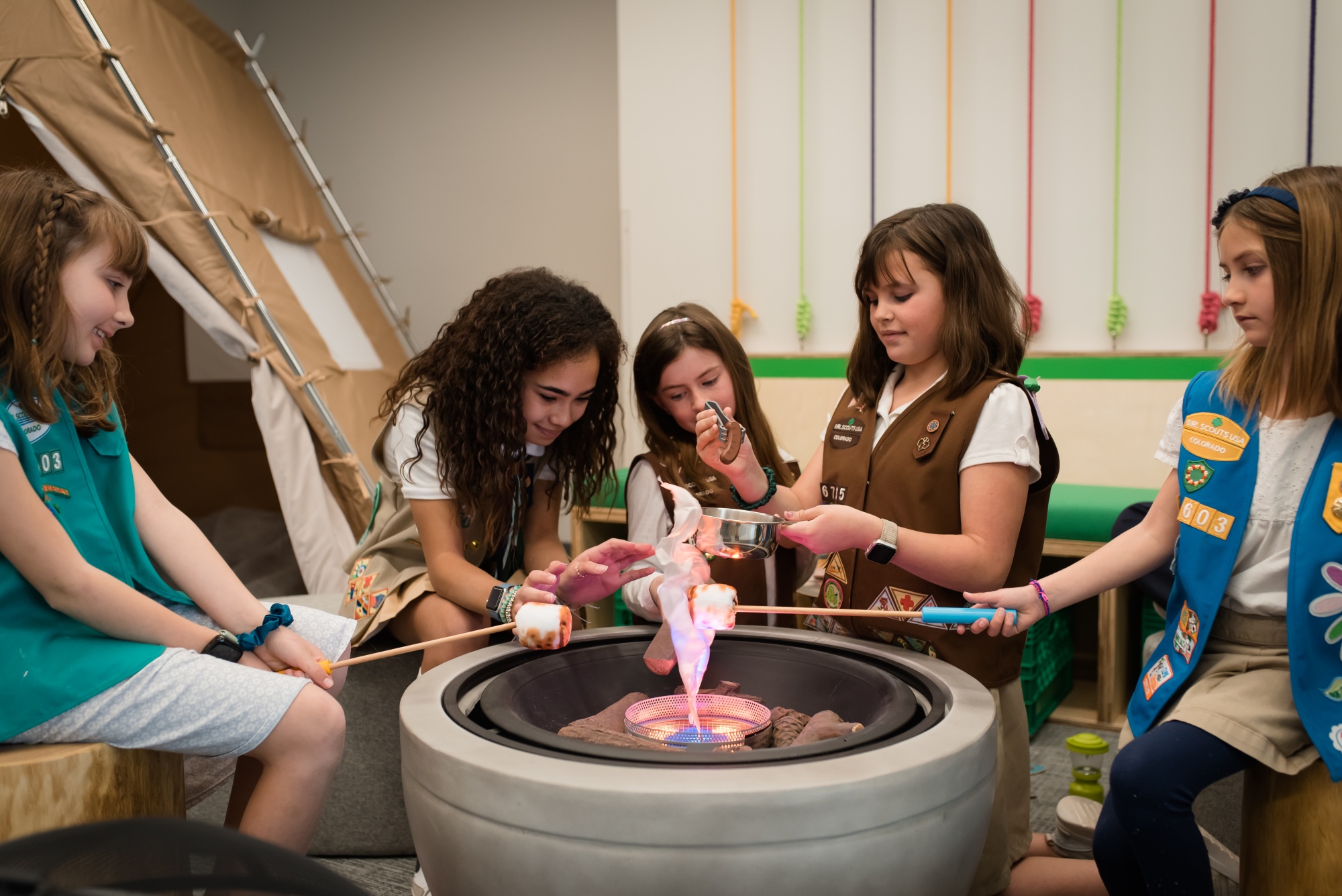 7th grader creates drop trap as part of Girl Scout project