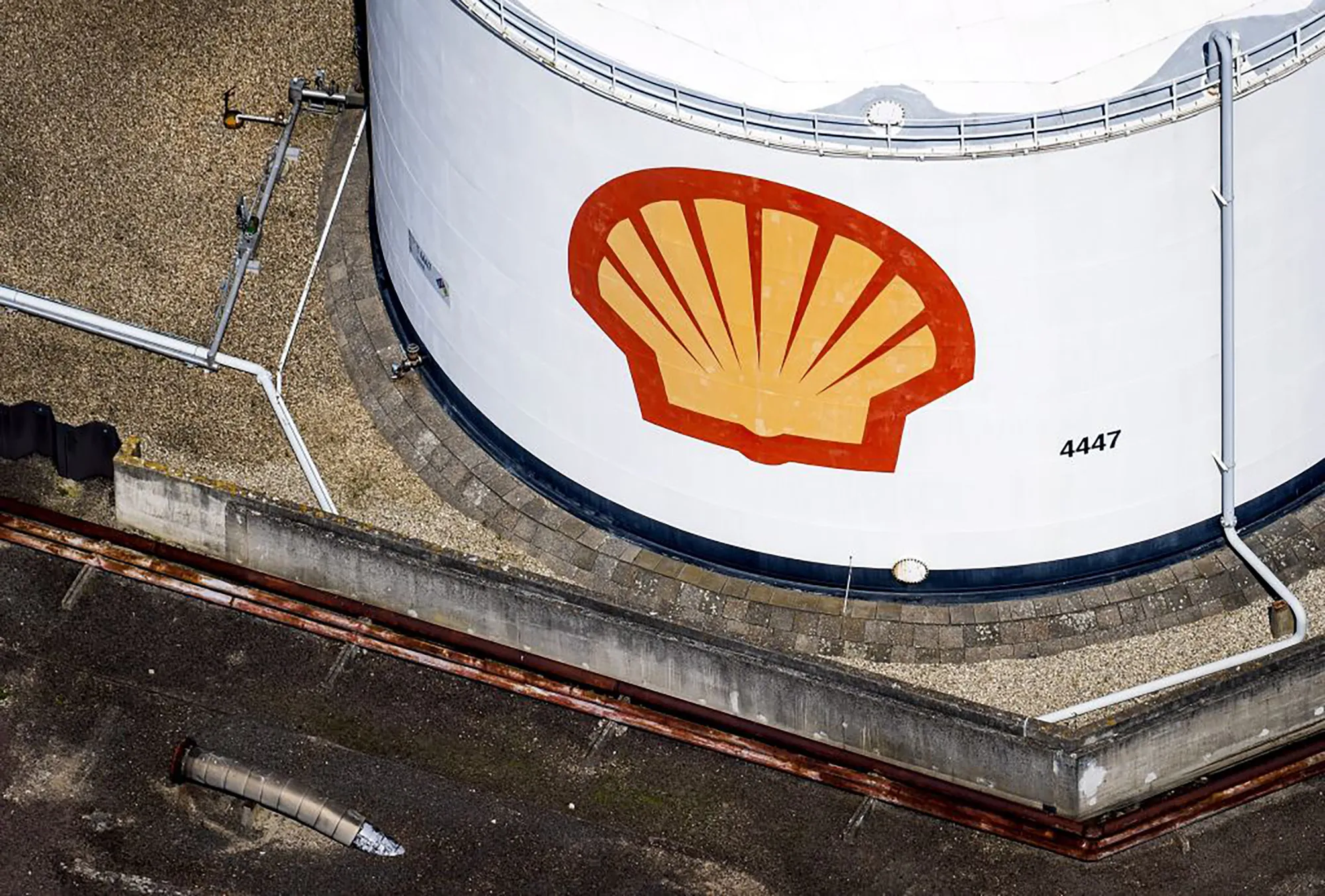 This Shell refinery in Rotterdam.
