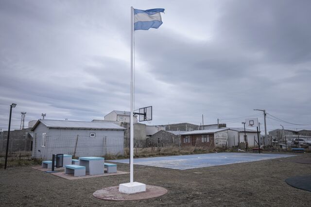The frigid cold weather keeps residents inside and off a public park in the industrial park area of Rio Grande.