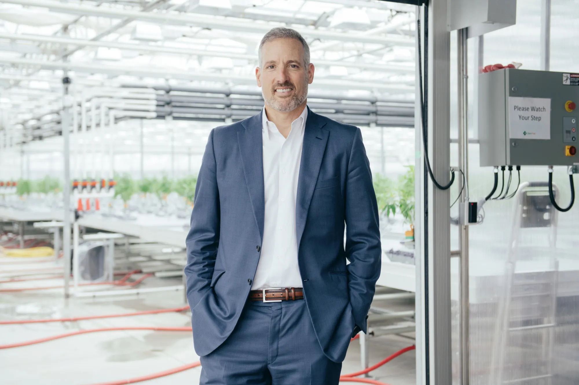 Peter Aceto at a CannTrust production facility in October 2018.