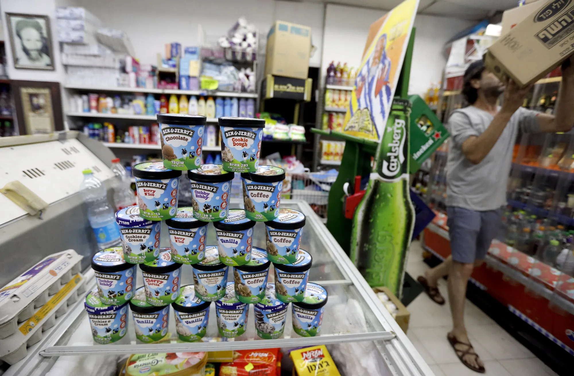 Ben &amp; Jerry's ice cream&nbsp;in Jerusalem.&nbsp;