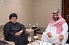 Shiite cleric Muqtada al-Sadr meets with Saudi Crown Prince Mohammed bin Salman in Jeddah, Saudi Arabia.
