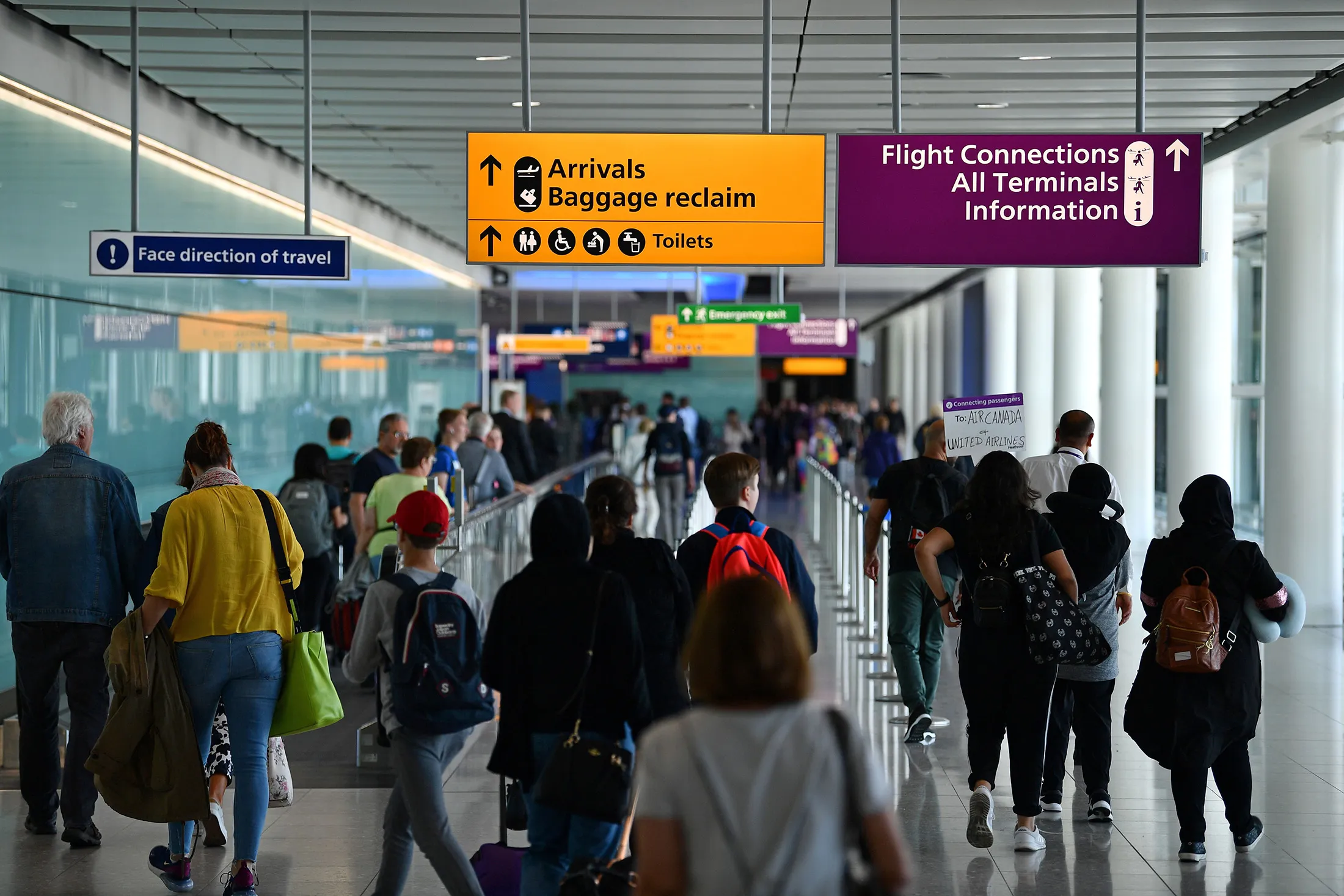 Heathrow Airport in London on July 16, 2019.