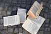 Torn up book