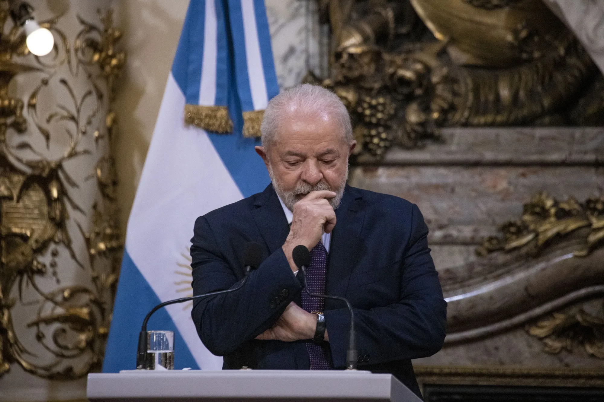 Luiz Inacio Lula da Silva in Buenos Aires, Argentina, earlier this year. Lula has decided to skip Javier Milei’s inauguration.
