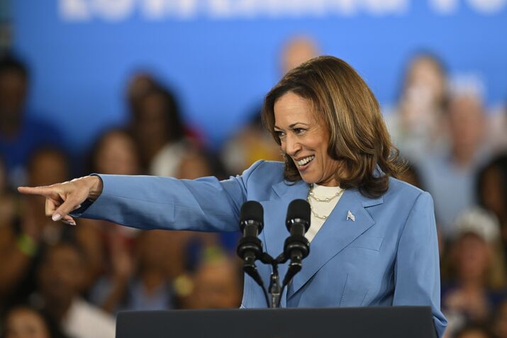 Vice President and assumptive presidential candidate Kamala Harris in North Karolina