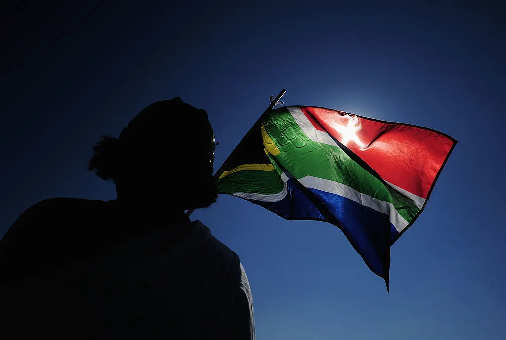 South Africa takes its flag and goes home.
