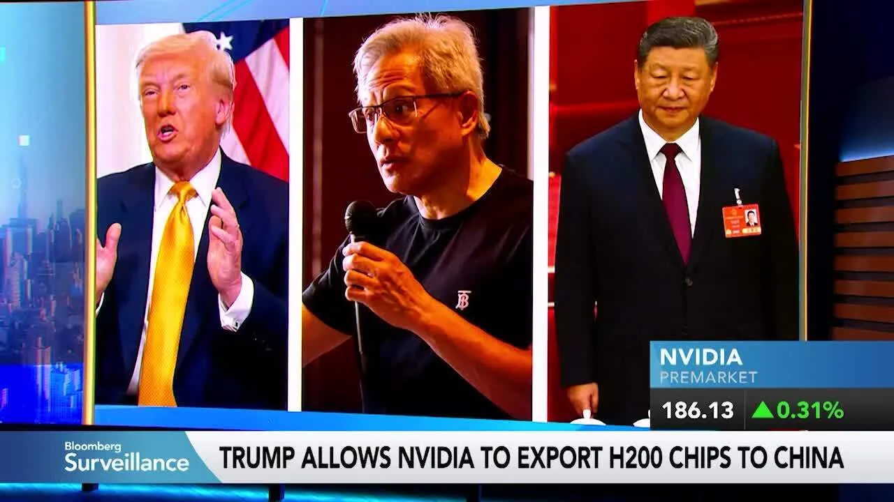 Watch Trump Shifts Stance in Letting Nvidia Sell H200 Chips to China ...