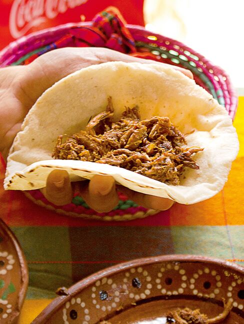 Chilorio tacos.