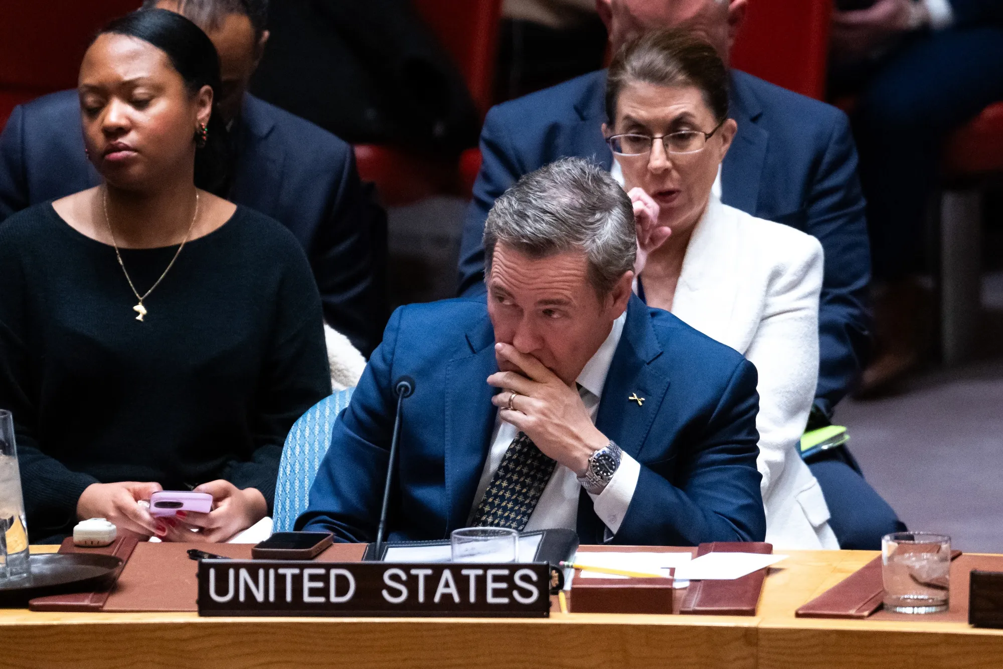 Mike Waltz during a United Nations Security Council meeting in December, 2025.