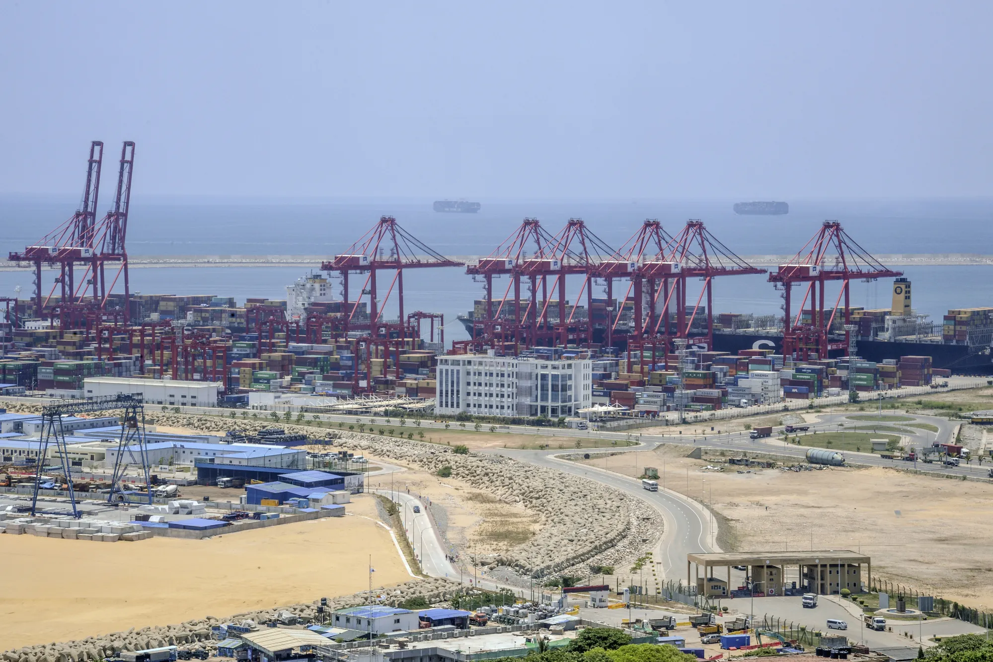 The site of Colombo Port City in Colombo, Sri Lanka.