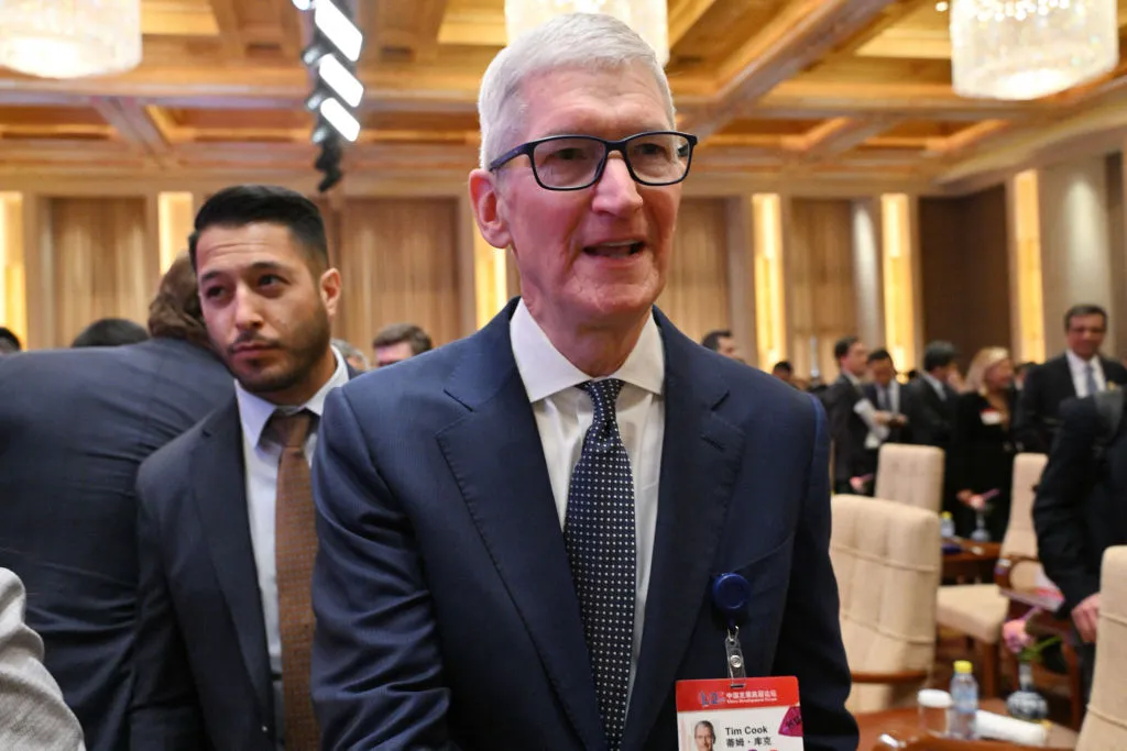 Tim Cook was in China this week, where Apple is struggling.