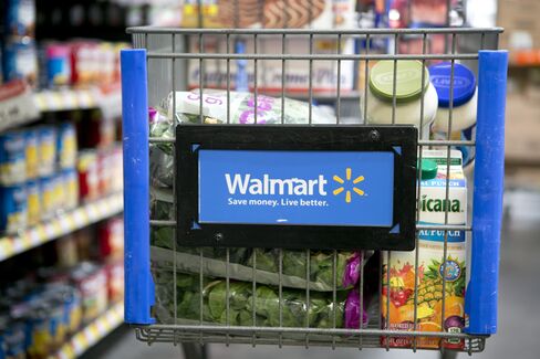 U.S. Stocks Extend Losses as Wal-Mart Leads Dow Average Lower