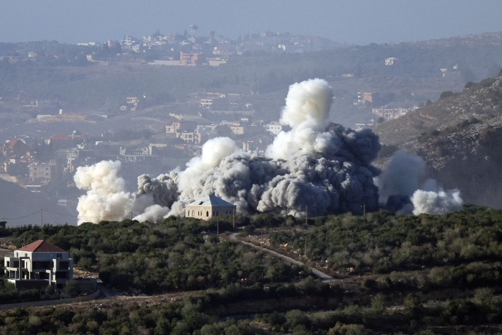 An Israeli airstrike in southern Lebanon, on Nov. 27.