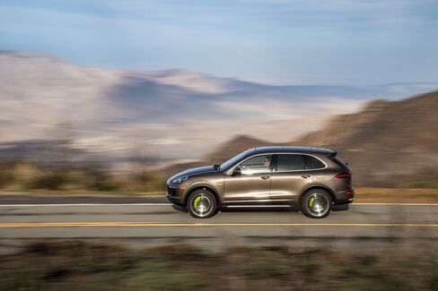 The Cayenne e-Hybrid can drive 14 miles on pure electric power.