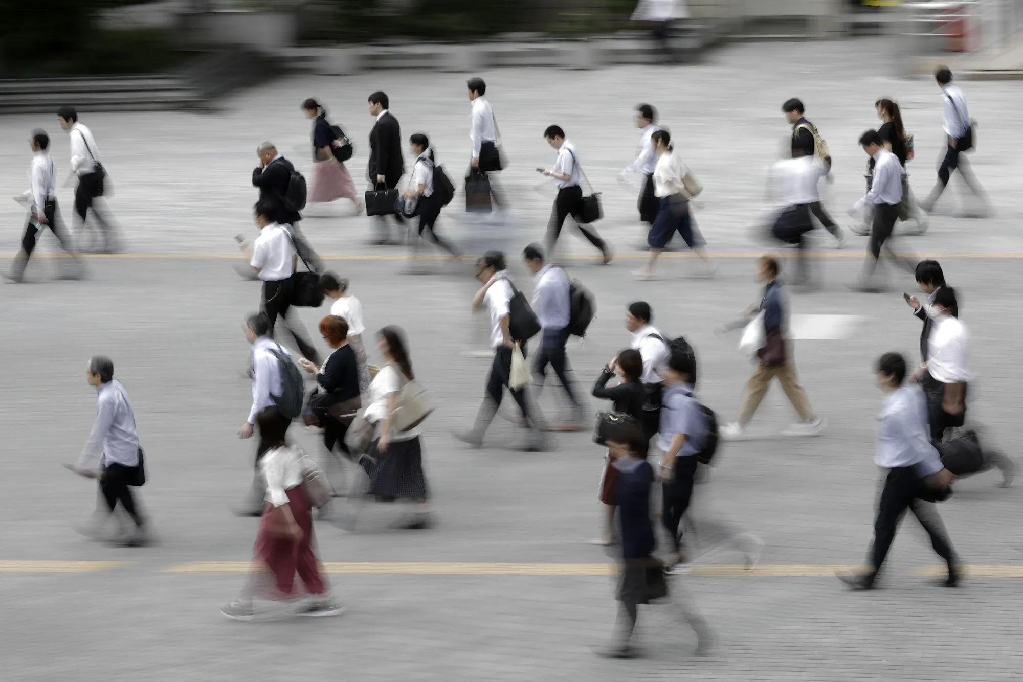 Morning commuters&nbsp;in Tokyo, Japan