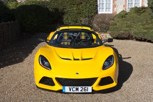 The Lotus Exige 350 Sport at the Caley Hall Hotel.